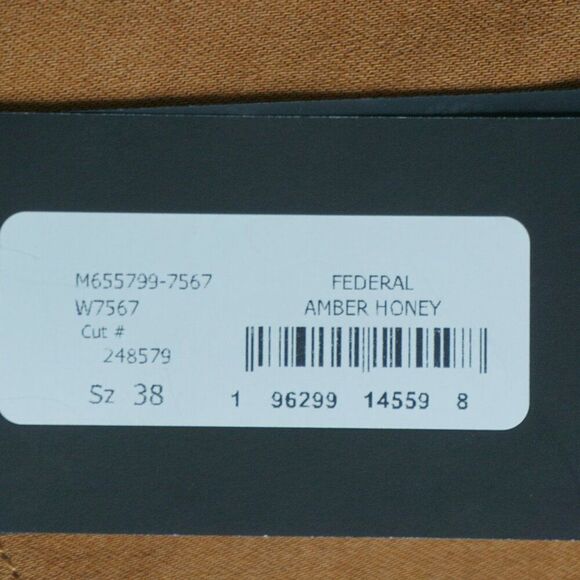 PAIGE Men's Federal Slim Straight Stretchy Jeans in Amber Honey size 38 NWT - Picture 7 of 16